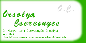 orsolya cseresnyes business card